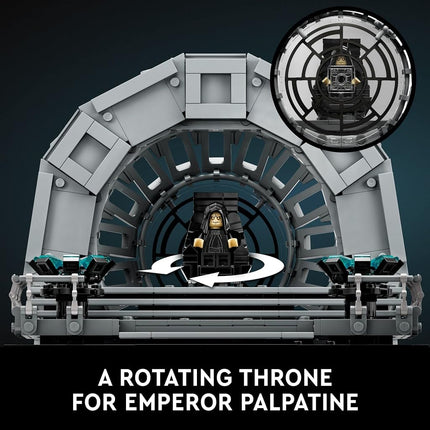 LEGO Star Wars Emperor’s Throne Room Diorama 75352 Building Set for Adults, Classic Star Wars Collectible for Display with Darth Vader Minifigure, Fun Birthday Gift for Men and Women
