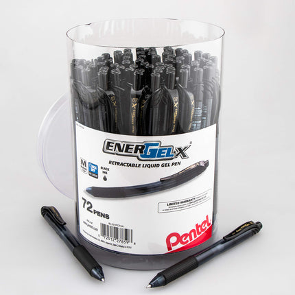 Pentel EnerGel-X Retractable Gel Pen, (0.7mm) Med.