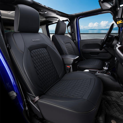 Coverado Seat Covers for Jeep Wrangler, 4 Door Lea