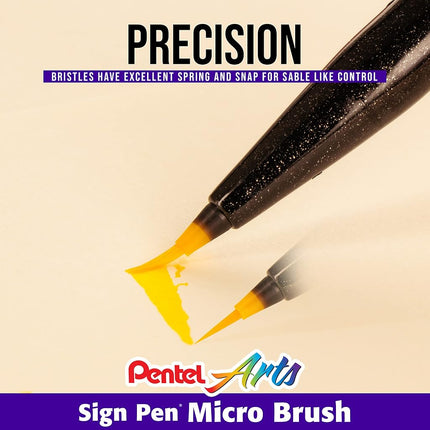 Pentel Sign Pen Micro Brush 12 Pack SESF30CPC12