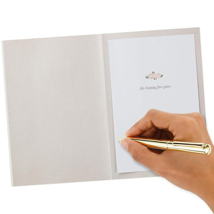 Hallmark Signature Wedding, Bridal Shower, or Engagement Card (Here Comes The Bride)