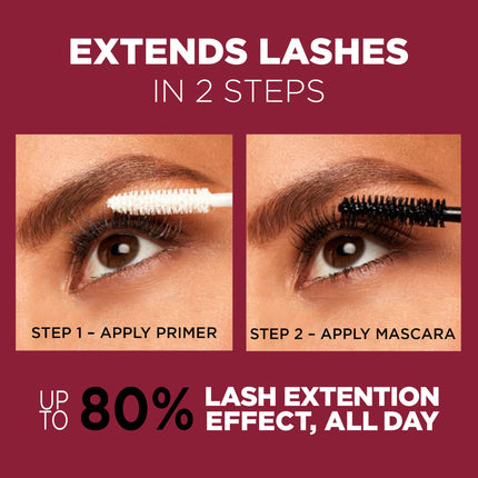 L'Or�al Paris Makeup Double Extend Beauty Tubes Lengthening 2 Step Mascara, Black, 0.33 fl. oz.