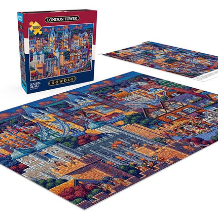 Buffalo Games - Eric Dowdle - London Tower - 1000 Piece Jigsaw Puzzle for Adults - Challenging Puzzle Perfect for Game Nights - Finished Size is 26.75 x 19.75