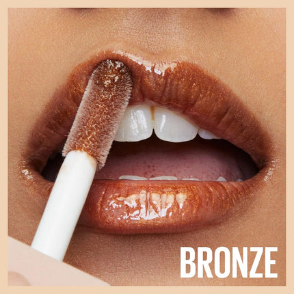 Maybelline Lifter Gloss Lip Gloss Makeup With Hyaluronic Acid, Hydrating, High Shine, Hydrated Lips, Fuller-Looking Lips, Bronzed, Bronze, 0.18 fl oz