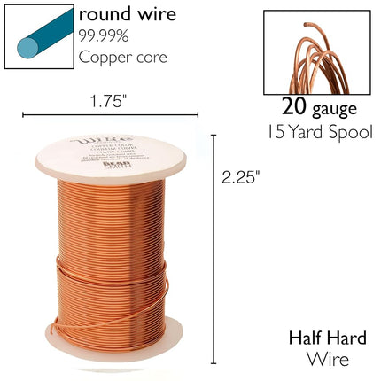 The Beadsmith Copper Jewelry Wire
