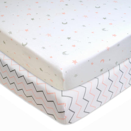 Drap-housse en jersey 100 % coton de la marque American Baby Company pour lit de voyage