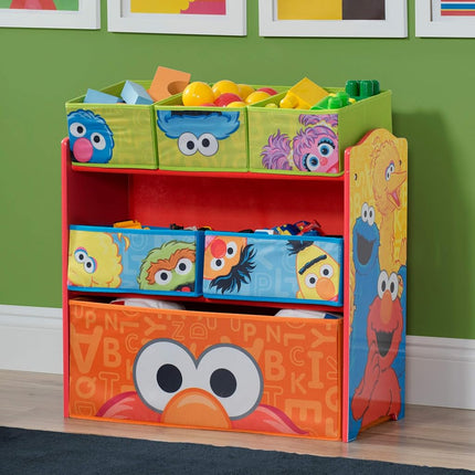 Delta Children Multi-Bin Toy Organizer, Sesame Street