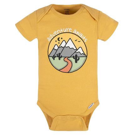 Gerber Unisex Baby 8-pack Short Sleeve Onesies Bodysuits, Southwest, 3-6 Months