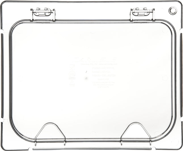Carlisle CM10239Z07 Coldmaster EZ Access Lid with Notch, 1/2 Size, Clear (Pack of 2)