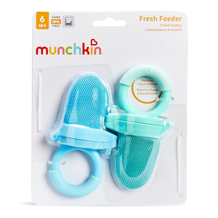 Munchkin Fresh Food Feeder, 2 Pack, Blue/Mint