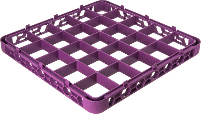 Carlisle FoodService Products RE25C89 OptiClean Extensor de rejilla de vidrio dividido de 25 compartimentos, 1.78", lavanda
