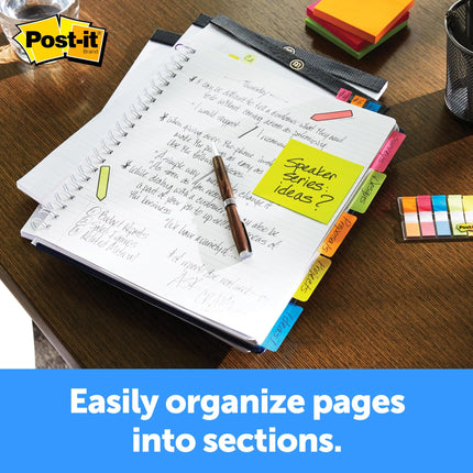 Post-it Pestañas, 5 cm, Sólido, Blanco, 25 Pestañas/Dispensador Portátil, 2 Dispensadores/Paquete (686F-50WH) (Paquete de 2)