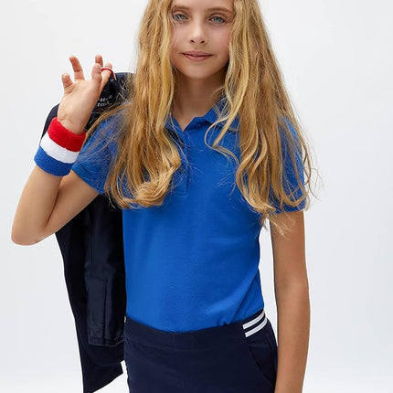French Toast Girls Pull On Skinny Fit Stretch Pants with Elastic Waist and Pockets, School Uniform for Kids, Navy, 6X