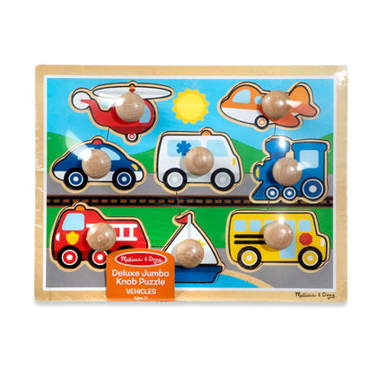 Melissa & Doug Vehículos Puzle de Encaje Grande