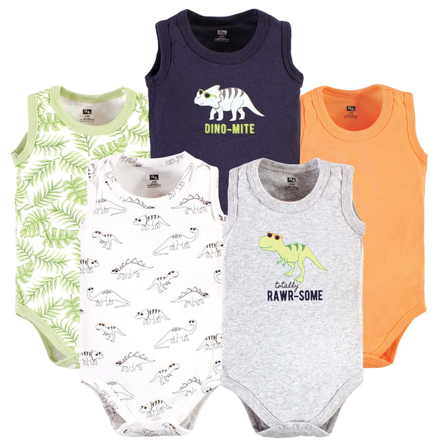 Hudson Baby Unisex Baby Cotton Sleeveless Bodysuit