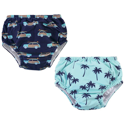 Couches de bain unisexe Hudson Baby, Palmiers, 12-18 mois