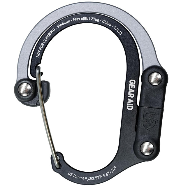 Gear AID HEROCLIP Carabiner Gear Clip and Hook (Me