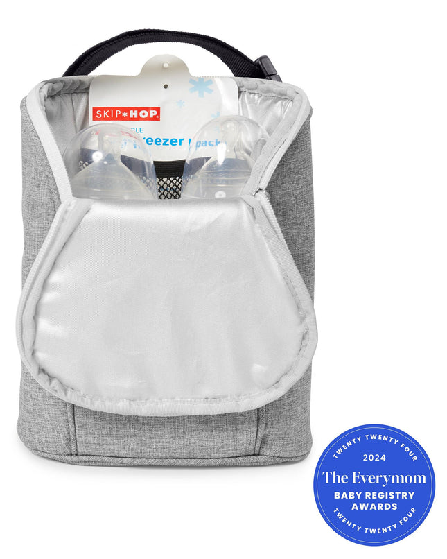 Bolsa para dos biberones Skip Hop Grab and Go, gris melange
