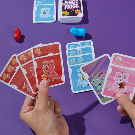 Hasbro Gaming Piggy Piggy Card Game, Fun and Fast Card Game for Families, Children, Teenagers and Adults, Ages 7+, for 2 to 6 Players
