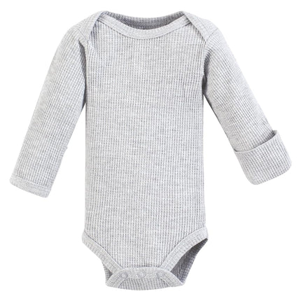 Hudson Baby Set de 4 piezas de ropa térmica de manga larga unisex para bebé prematuro, diseño de copo de nieve, prematuro
