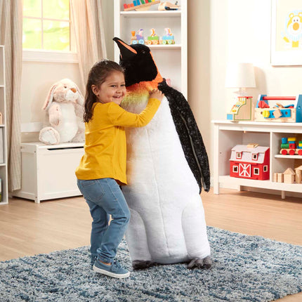 Melissa & Doug Peluche de pingüino emperador gigante (realista, 1 metro de altura), varios