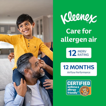 Filtro de aire Kleenex Elite para alérgenos 16x25x4 pulgadas - Clasificación MERV 12 (Paquete de 2)