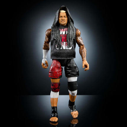 Mattel WWE Top Picks Elite Action Figure & Accessories Set, Solo Sikoa 6-inch Collectible with Swappable Hands, Ring Gear & 25 Articulation Points, HWX37