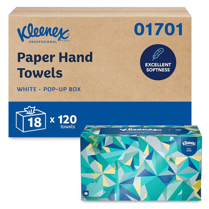 Kleenex 01701CT Hand Towels, POP-UP Box, Cloth, 9 