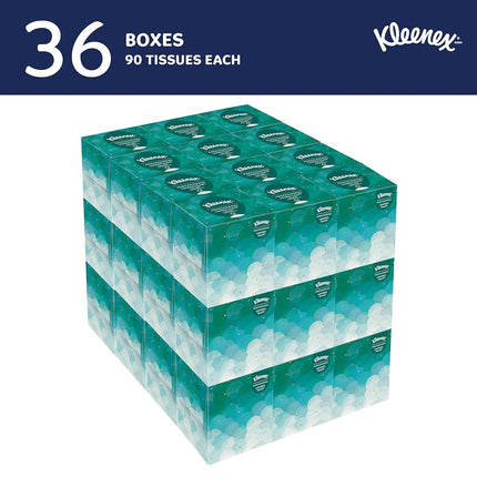 Pañuelos faciales KLEENEX* 21270 - 36 cubos x 95 hojas blancas, 2 capas