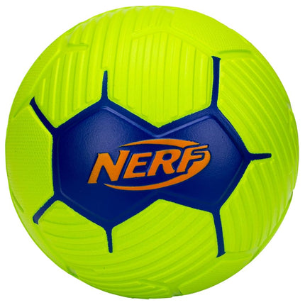 Nerf Kids Foam Mini Soccer Ball - Proshot Youth Soccer Ball - 7" Indoor + Outdoor Ball for Kids + Toddlers -Green/Blue