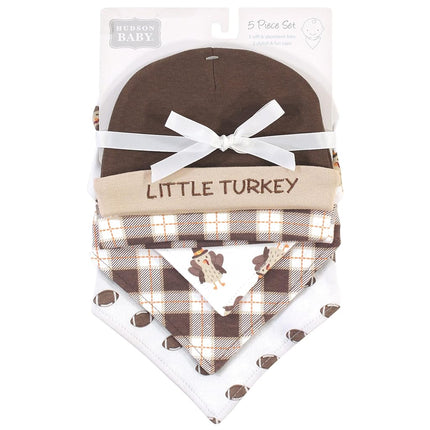 Hudson Baby Juego de babero y diadema o gorro de algodón para bebé unisex, Daddys Princess, Talla única