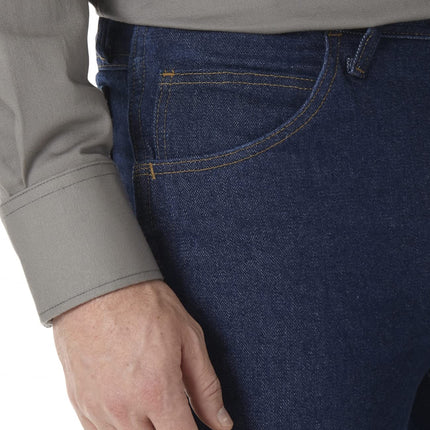 Wrangler Men's Slim Fit Flame Resistant Jean, Prewash, 30x32