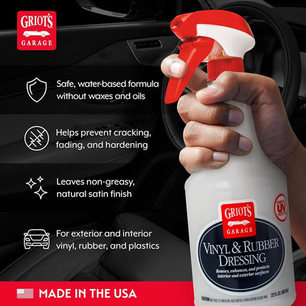 Griot's Garage 10981 Vinyl and Rubber Dressing - 22 oz.