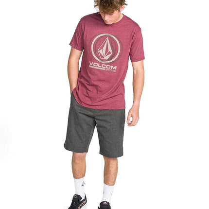Volcom Men's Vmonty Chino Shorts Casual, Charcoal Heather, 36