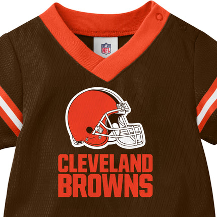 NFL Cleveland Browns Team Jersey Bodysuit, brown/orange Cleveland Browns, 0-3 Months