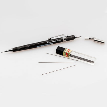 Pentel Sharp Mechanical Pencil, (0.5mm), Metallic Graphite Barrel, Box of 12 (P205MN)