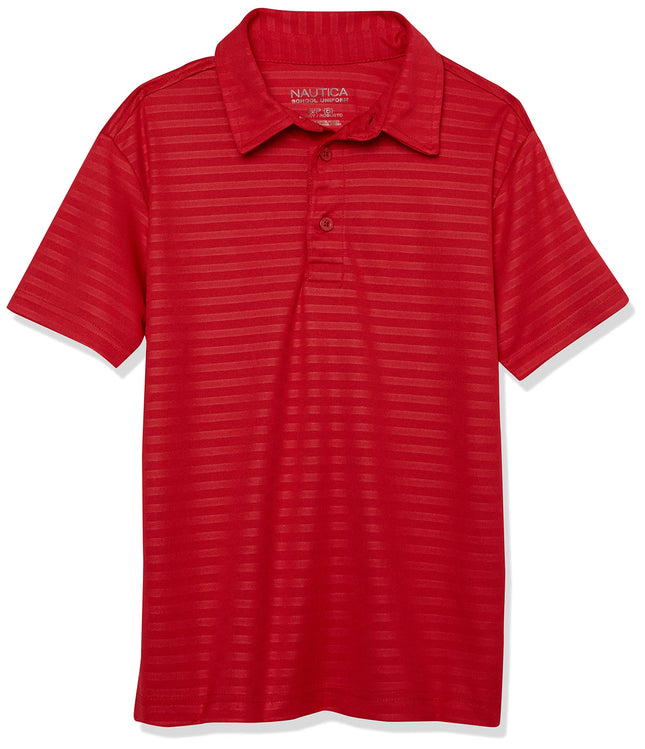 Nautica Boys' Active Short Sleeve Performance Embo