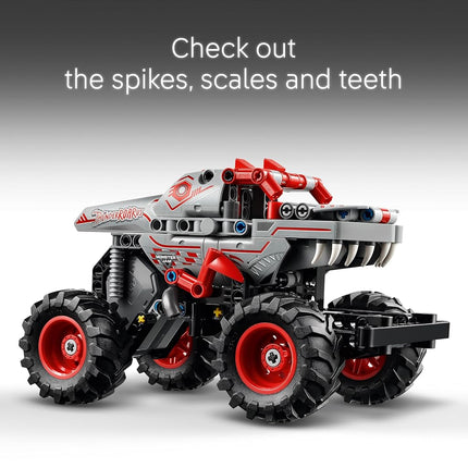 LEGO Technic Monster Jam ThunderROARus Pull-Back Truck Toy - Vehicle Building Set for 7+ Year Old Boys & Girls Who Love Creative Play - Gift Idea 42200