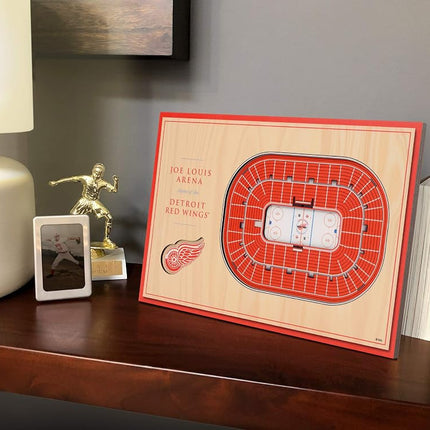 YouTheFan Detroit Red Wings 3D StadionViews Desktop Display, Team Colours, One Size