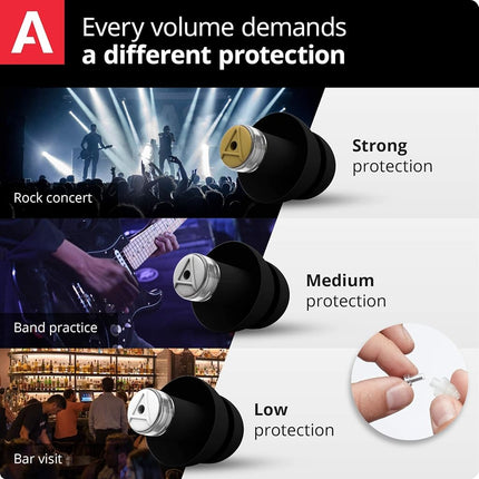 Alpine MusicSafe Pro Earplugs, Black