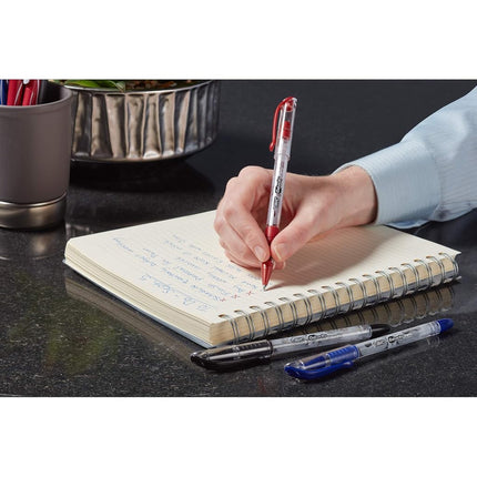 BIC Gel-ocity Smooth Stic Gel Pen, Fine Point (0.5mm) - Box of 36 Black Gel Stick Pens, RGSF36-BLK