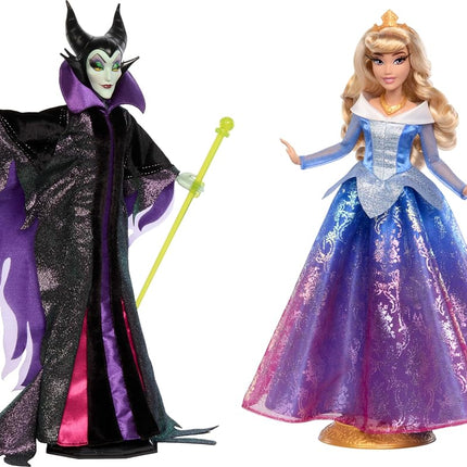 Mattel Disney Collector Maleficent & Aurora Fashion Dolls Inspired by Disney Sleeping Beauty Movie, Gifts for Kids & Collectors, HPG10