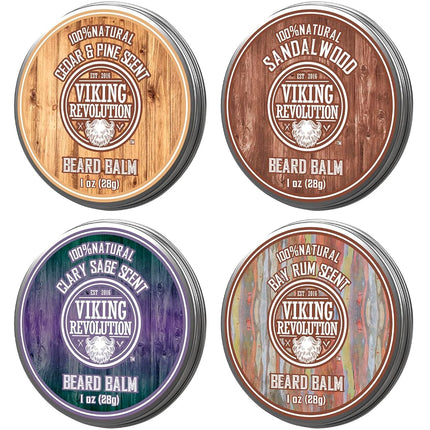 Viking Revolution - Beard Balm - 4 x 28 g Variety 
