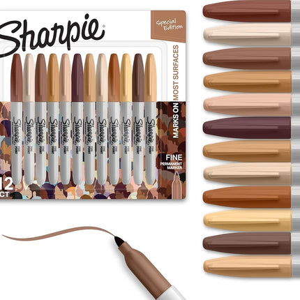 Sharpie Fine Point Permanent Markers, Assorted Ski