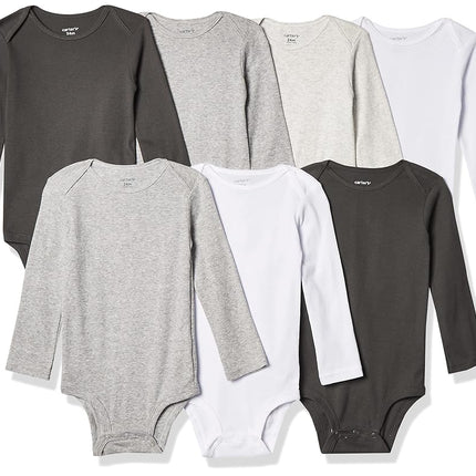 Carter's Baby Shirt, White/Grey, 6 Months