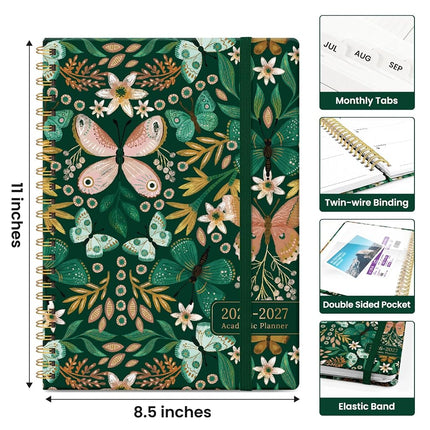 Taja Planner 2026-2027, Jul 2026-Jun 2027 Monthly & Weekly Calendar Planner