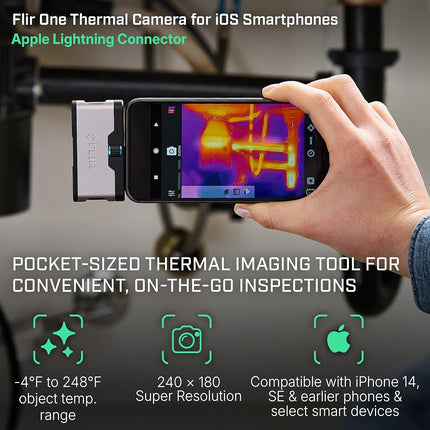 Flir One Thermal Imaging Camera for iPhone Lightning, 240x180 MSX