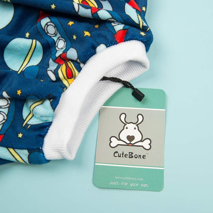 CuteBone Rocket Dog Pajamas Dog Apparel Dog Jumpsuit Pet Clothes Pajamas Puppy Clothes P16S-AU