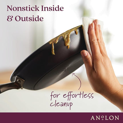 Anolon Advanced Home Nonstick Skillet Twin Pack 26/32cm Moonstone