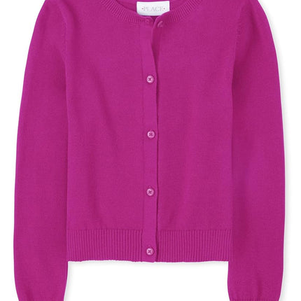 Gilet uniforme The Children's Place pour filles, Rose Aurore, Grande taille